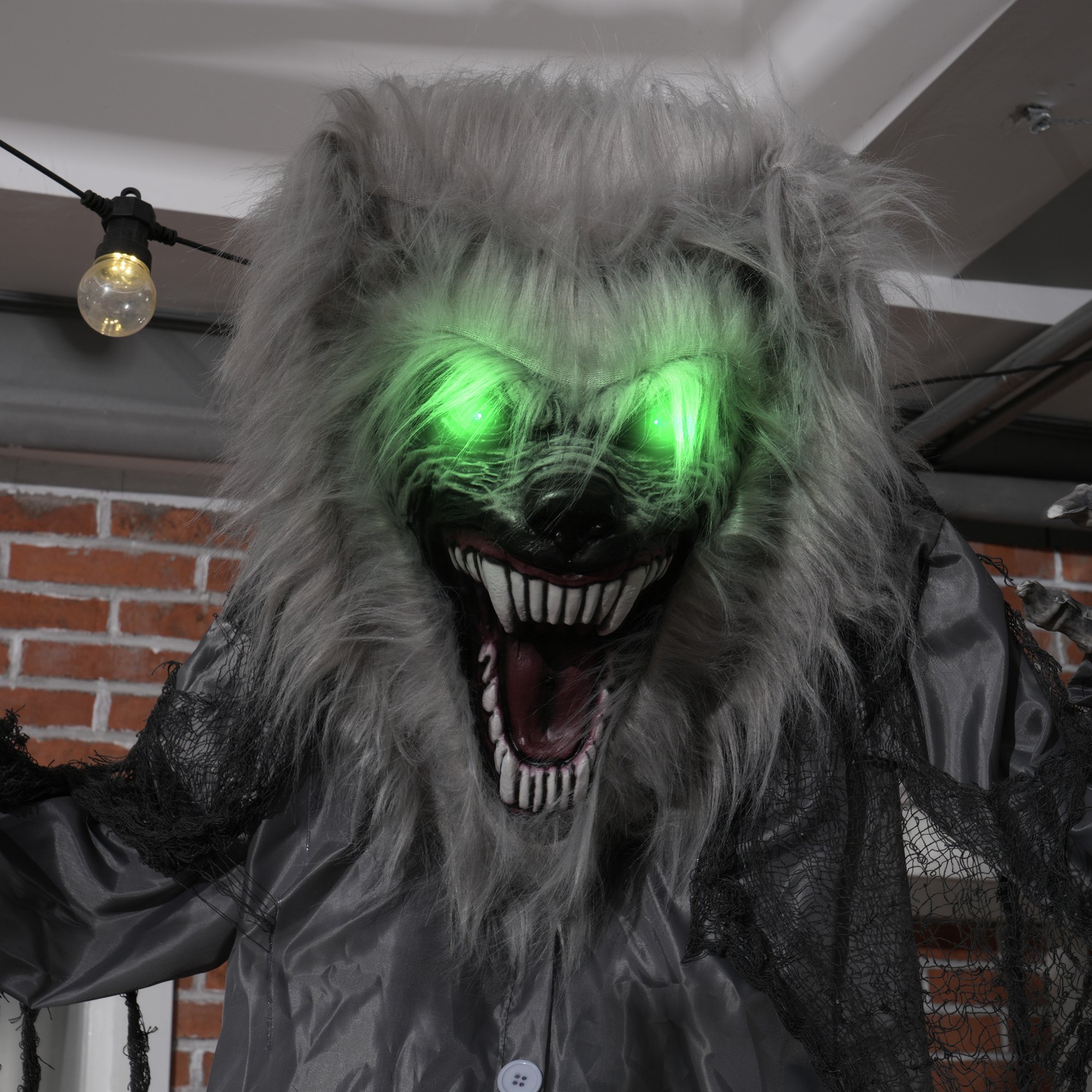 HOMCOM 7ft Animated Halloween Skeleton Werewolf Decoration - Image 5