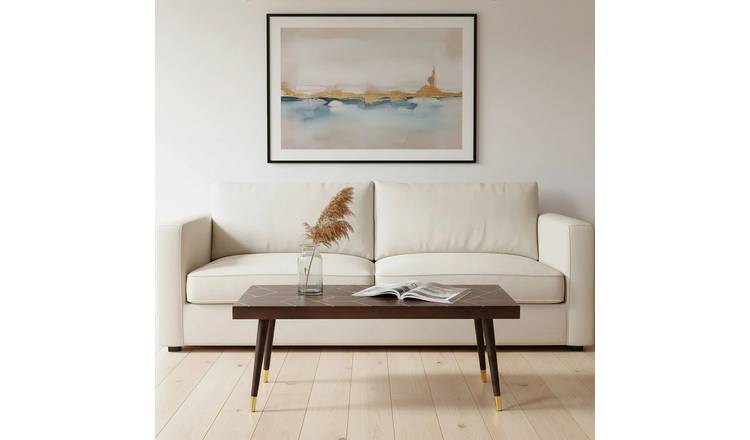 Orsina Solid Mango Wood Inlay Coffee Table - Two Tone