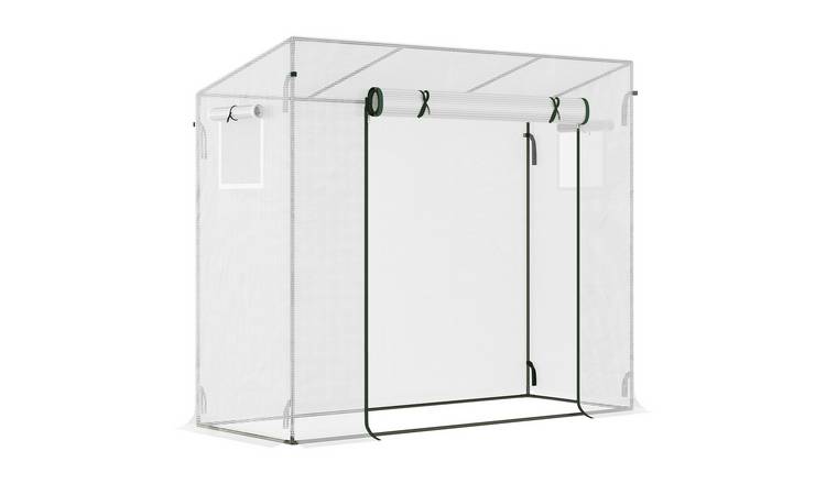 Outsunny PE Steel Frame Tomato Greenhouse – White