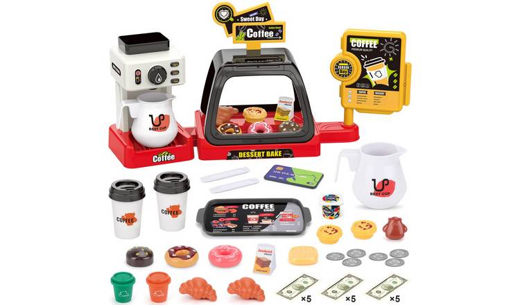 deAO Coffee Shop Toy Set - Red