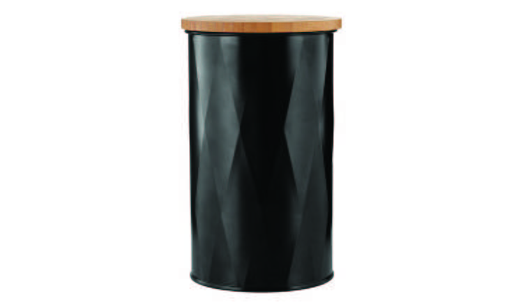 Orsina Rhombus Medium Storage Canister – Black