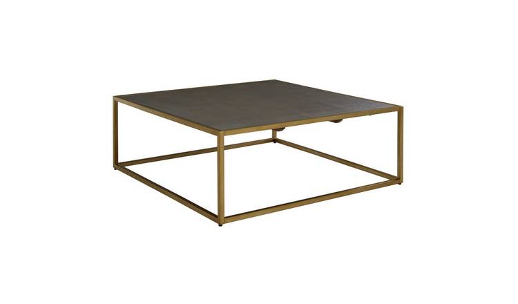 Orsina Kempton Shagreen-Effect Coffee Table - Grey