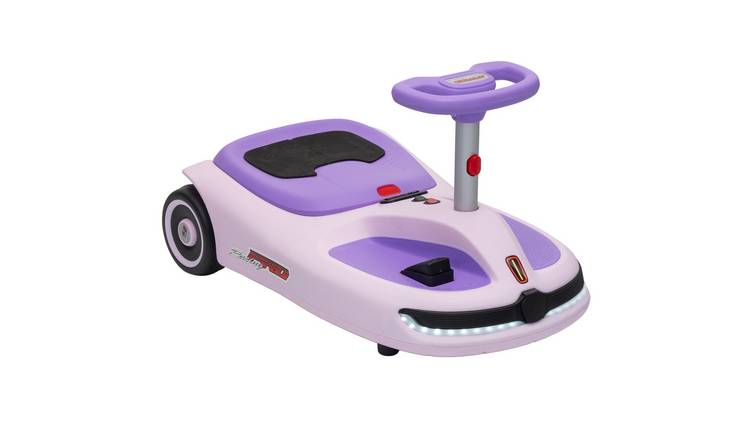 AIYAPLAY 12V 3-5 Years 2 Speed Music and Lights Wiggle Car – Purple