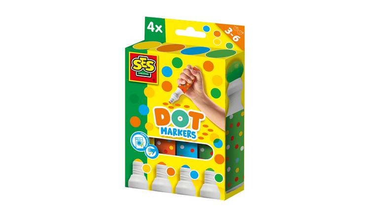 SES Creative Jumbo Dot Markers 4 Piece Pen Set