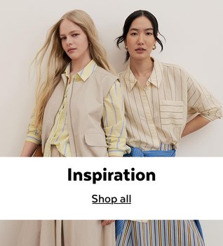 Two women wearing neutral Outfits