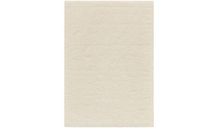 Mega Flooring White Modern Abstract Rug - 160 x 221cm