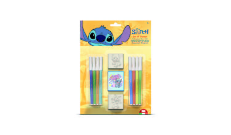 Stitch Blister Pack 5 Stamps – Kids Craft & Stationery Set