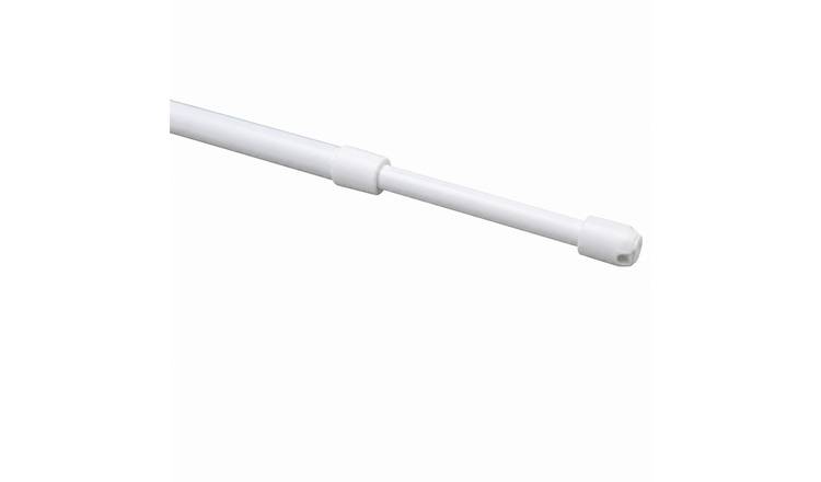 New Edge Blinds 6-8mm White Extendable Curtain Net Rod - 150cm - 200cm