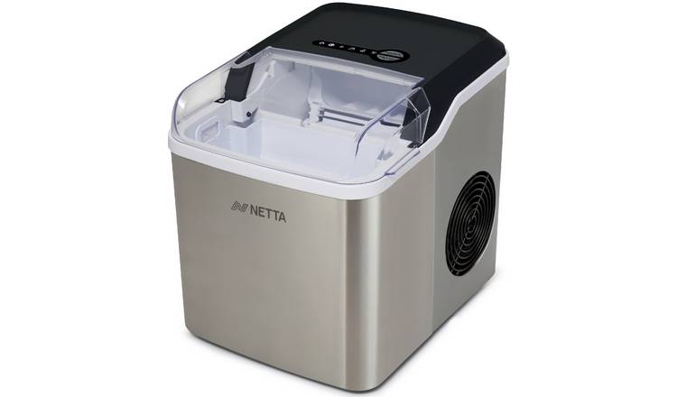 NETTA 12kg Per Day Stainless Steel Ice Maker - Stainless Steel