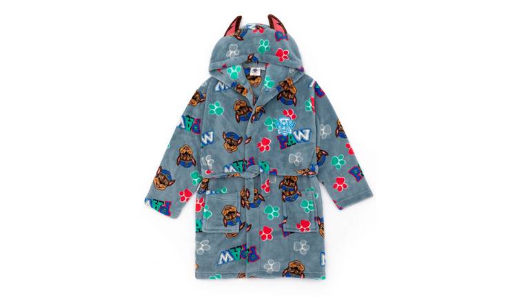 Paw Patrol Kids Boys Hooded Bathrobe 3-4 Years - Blue