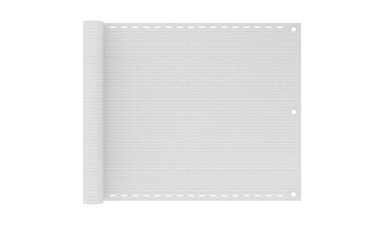 Walplus HDPE Balcony Screen - White - 75 x 300 cm