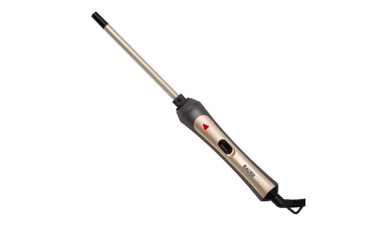 Bauer Slimline Grey and Gold Curling Wand with 9mm Barrel – 200°C