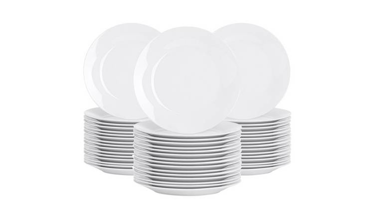 Argon Tableware Classic White Dessert Plates - Pack of 48