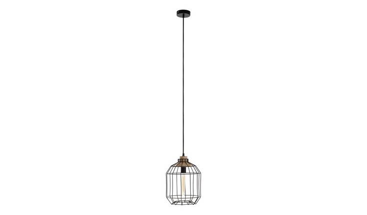 Orsina Beacan Metal Wire Pendant Light - Black