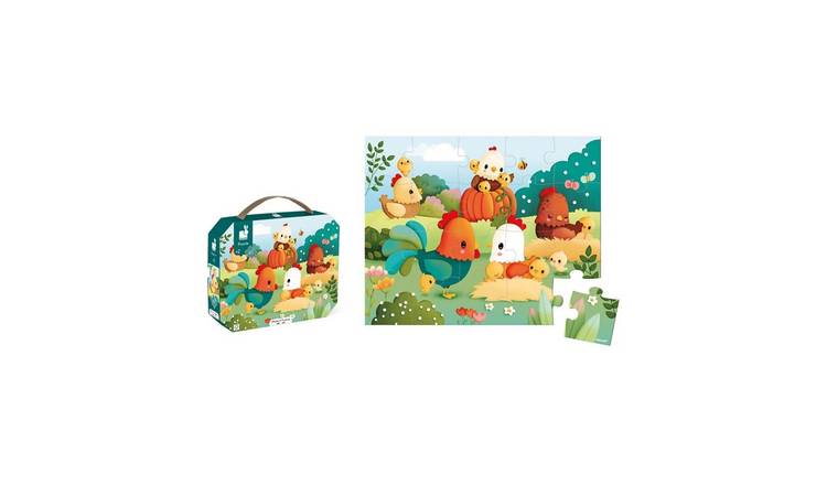 Janod 20-Piece Farmyard Cardboard Puzzle
