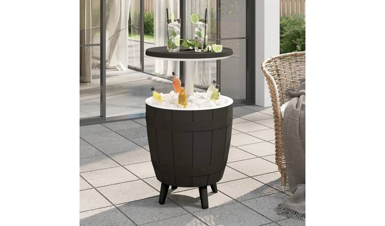 Walplus 3-in-1 Ice Cooler Table Polypropylene - Black