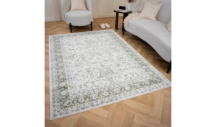 The Rugs Green Montana Floral Rug - 160 x 230cm