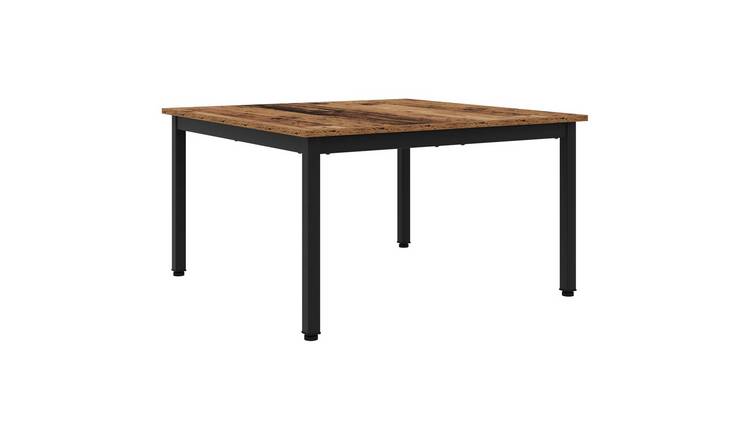 Walplus Engineered Wood Coffee Table - Old wood - 80 x 80 x 45 cm