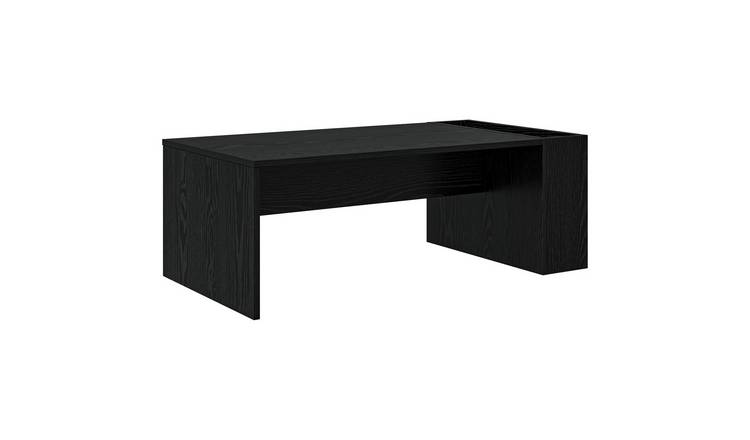 Walplus Engineered Wood Coffee Table - Black Oak - 95 x 50 x 34 cm