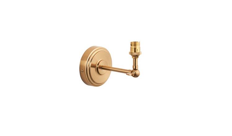 Loops Direct 7W Steel Wall Light LED - Brushed Aged Brass