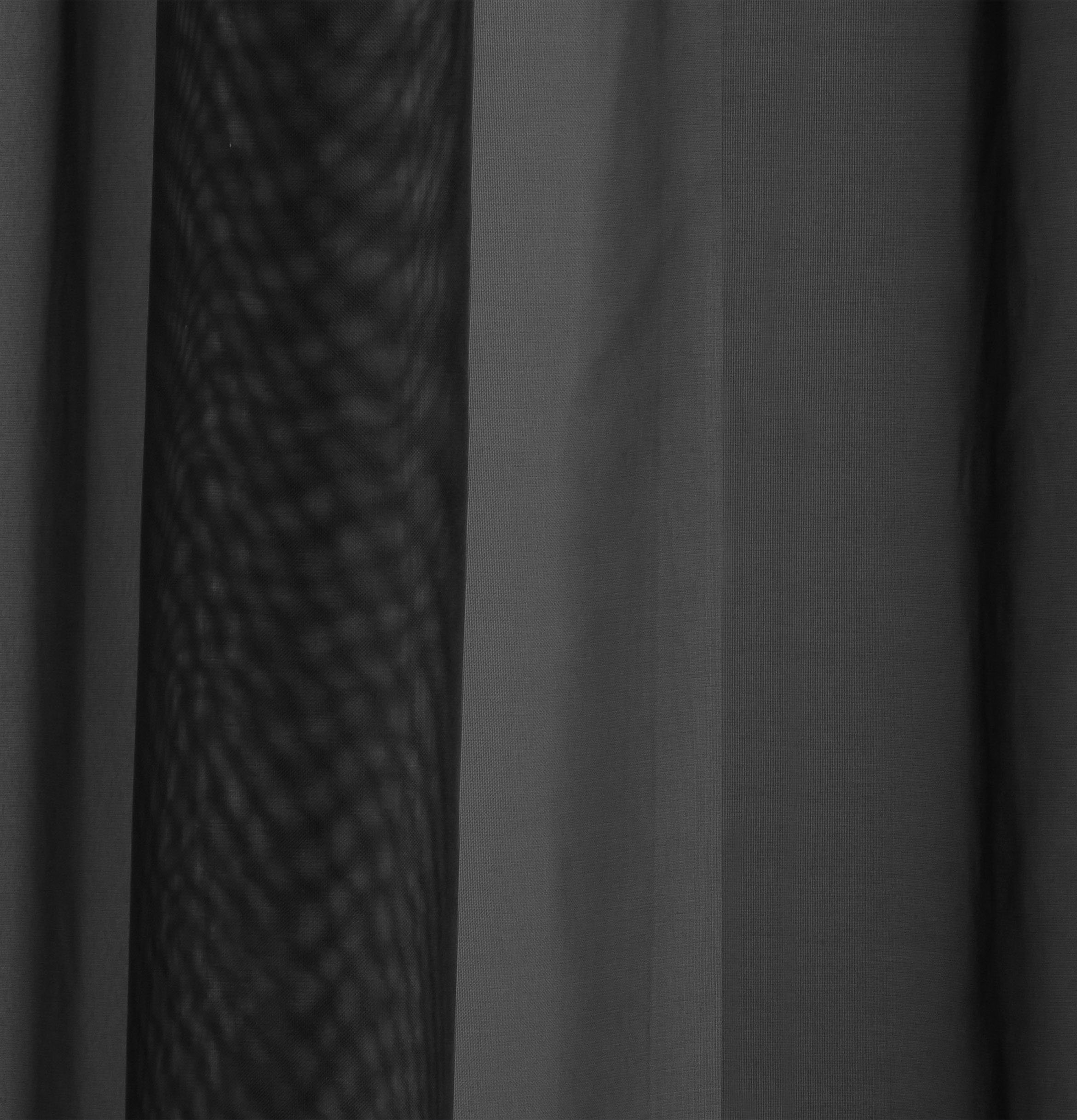 Tyrone Textiles Crystal Plain Slot Top Voile Panels - 140 x 122cm - Black - Image 3