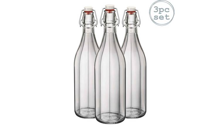 Bormioli Rocco Oxford Glass Swing Bottles - Pack of 3