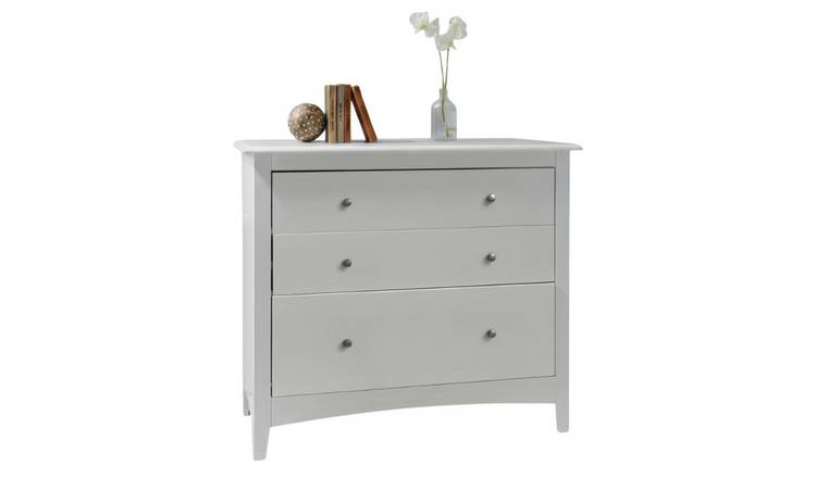 Noa & Nani Moro 3 Drawer Chest of Drawers - White