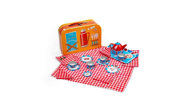 Bigjigs Toys London Tin Tea Set - 3 Years +