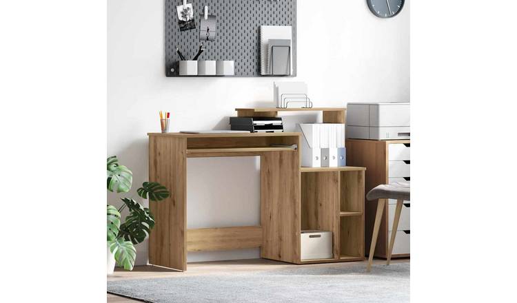 Walplus Engineered Wood Desk - Oak - 120.5 x 44 x 88.5 cm