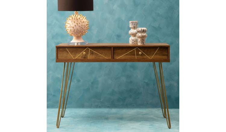 Orsina Flori 2 Drawer Console Table – Brown