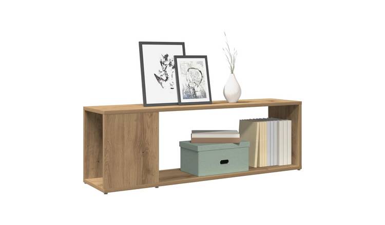 Walplus Engineered Wood TV Cabinet - Oak - 100 x 24 x 32 cm