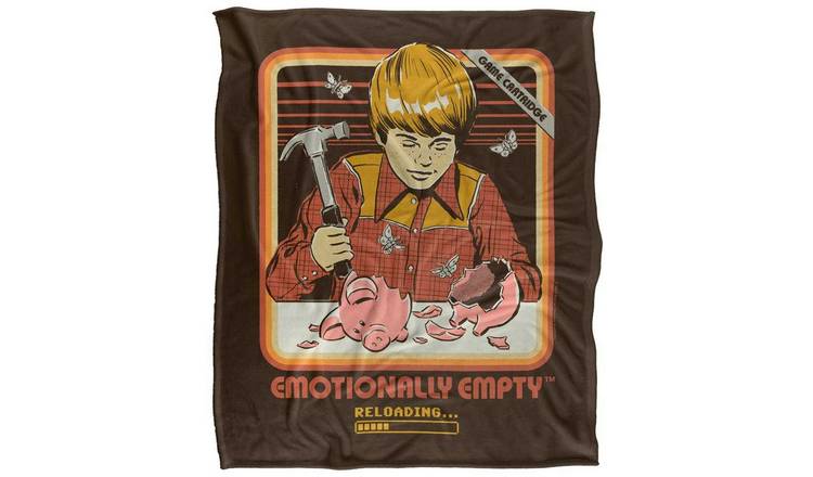 Steven Rhodes Emotionally Empty Soft Touch Blanket - 152cm x 127cm