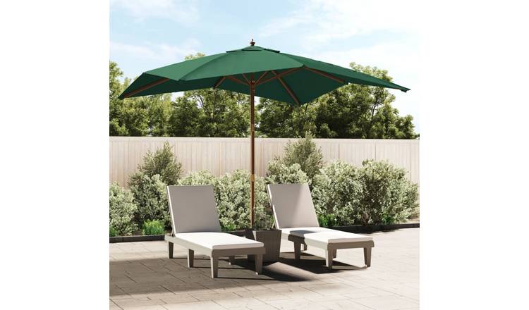 Walplus Garden Parasol - Green - 300 x 300 x 273 cm