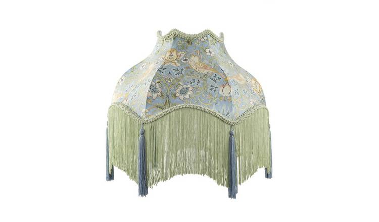 Happy Homewares Vintage Victorian Shabby Chic in Emerald Green Lampshade - 36cm