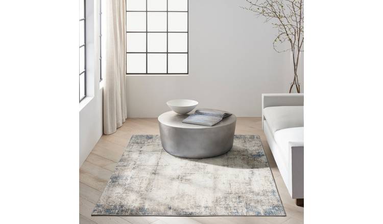 Mega Flooring Grey Modern Abstract Rug - 66 x 229cm