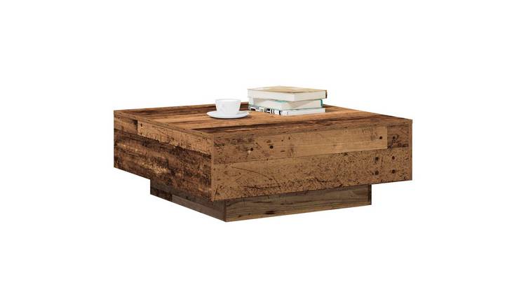 Walplus Coffee Table - Old wood - 80 x 80 x 31 cm