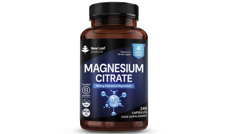 New Leaf Magnesium Citrate 1620mg Supplements - 240 Capsule