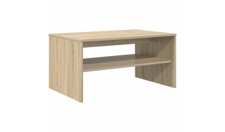 Walplus Engineered Wood Coffee Table - Sonoma Oak - 80 x 50 x 40 cm