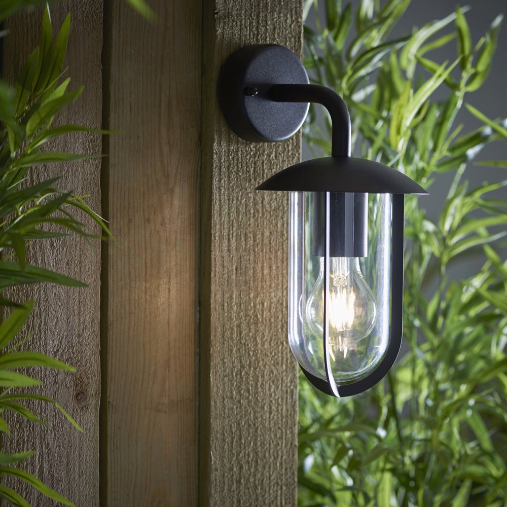 Loops Direct Aluminium Alloy and Polycarbonate Wall Light - Textured Black - Image 3