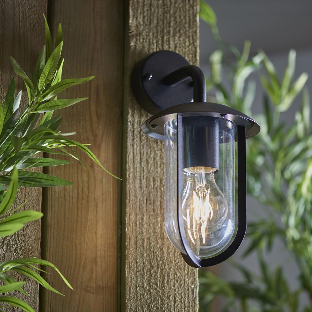 Loops Direct Aluminium Alloy and Polycarbonate Wall Light - Textured Black - Image 4