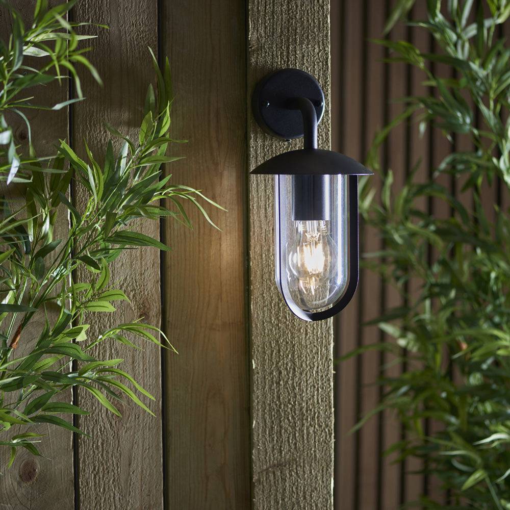 Loops Direct Aluminium Alloy and Polycarbonate Wall Light - Textured Black - Image 6