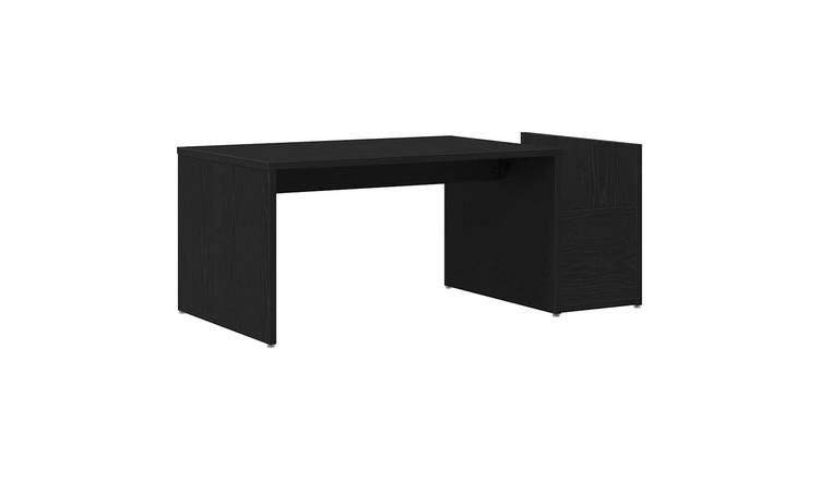 Walplus Engineered Wood Coffee Table - Dark Oak - 90 x 45 x 35 cm