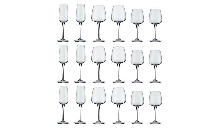 Bormioli Rocco 18 Piece Aurum Stemware Set