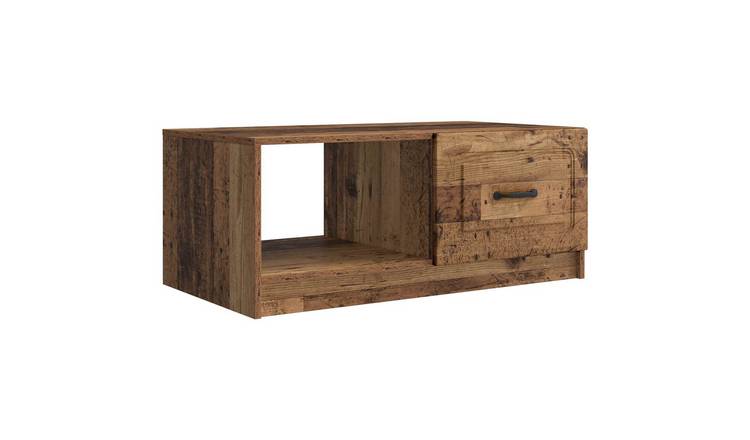 Walplus Engineered Wood Coffee Table - Dark Wood - 90 x 50 x 37 cm (18.8kg)