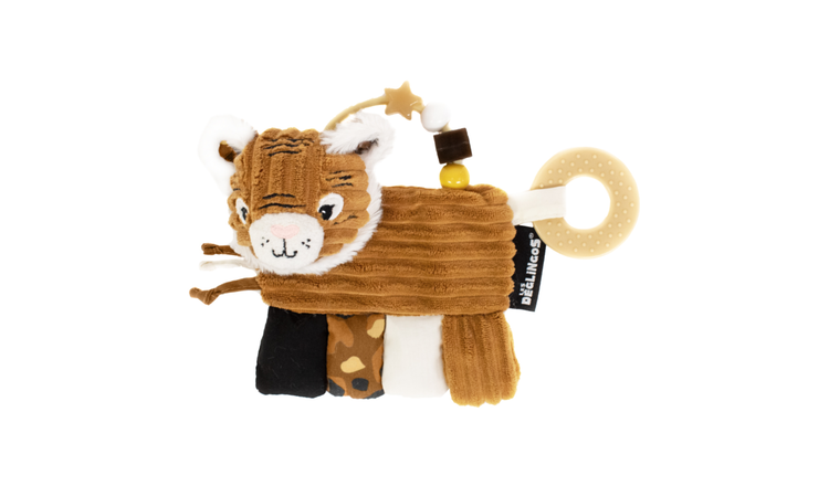 Les Deglingos Speculos the Tiger Sensory Toy Activity Rattle