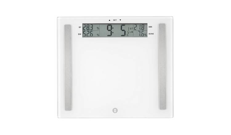 Conair WW Ultimate Accuracy Easy Read Glass Scale - White