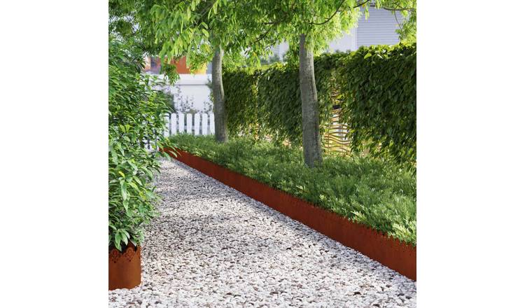 Walplus Pack of 20 16.8 kg Weathering Steel - Rusty - 103 x 0.05 x 22 cm