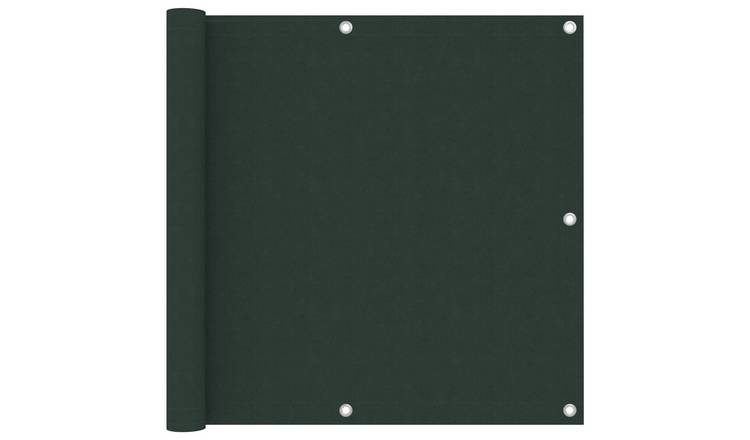 Walplus Polyester Oxford Balcony Screen - Dark Green - 90 x 500 cm