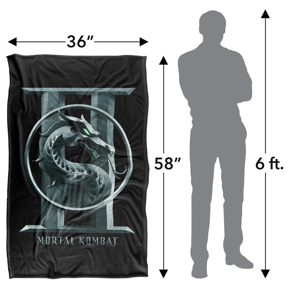 Mortal Kombat 2 Seal Logo Blanket - 152cm x 127cm - Image 4