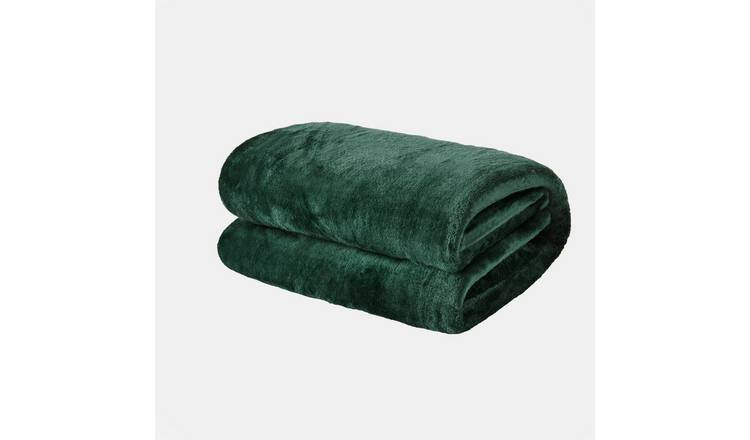 OHS Ultra Soft Blanket Throw 120 x 150cm - Green
